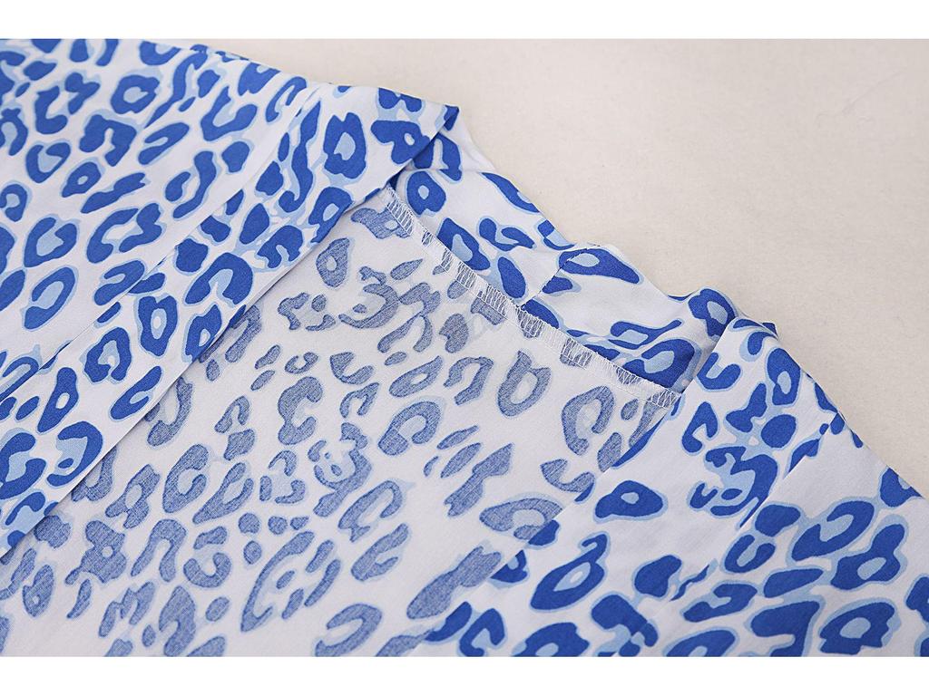 Длинный кардиган с леопардовым принтом: Свободная пляжная солнцезащитная накидка и купальник для женщин