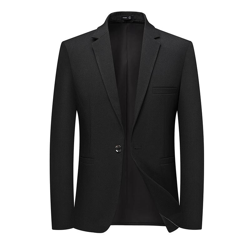 Весна и осень новый мужской костюм не требующий глажки корейская версия облегающий маленький костюм однобортный повседневный пиджак в стиле вестерн на одной пуговице