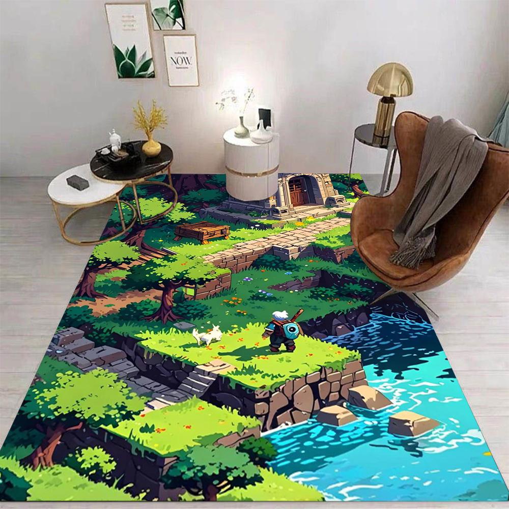 Ковер Sky Island Fantasy Area Rug Нескользящий Моющийся Коврик для Гостиной Спальни Кухни Диванного Столика Балкона Домашний Декор Ковер