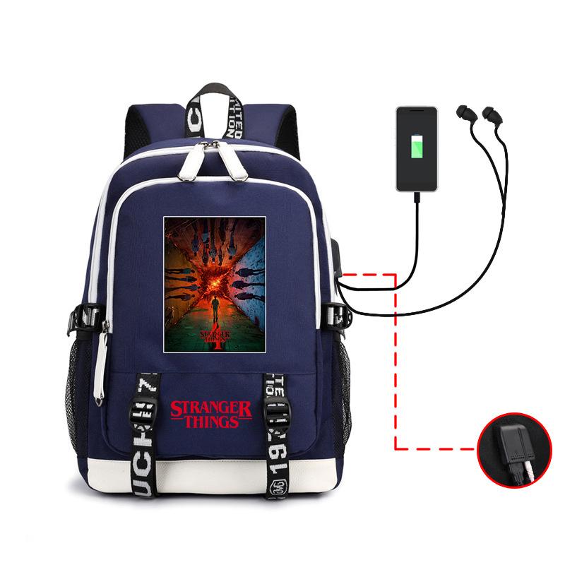 Рюкзак Stranger Things Американский сериал Периферия Студенческая школьная сумка