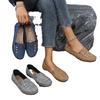 Large Size Foreign Trade Suture Laser Women's Flat Loafers Foreign Trade, Comfortable and Versatile Supply