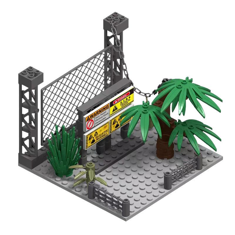 WWII Military Base Building Blocks Set: Observation Tower & Machine Gun Assembly Blocks