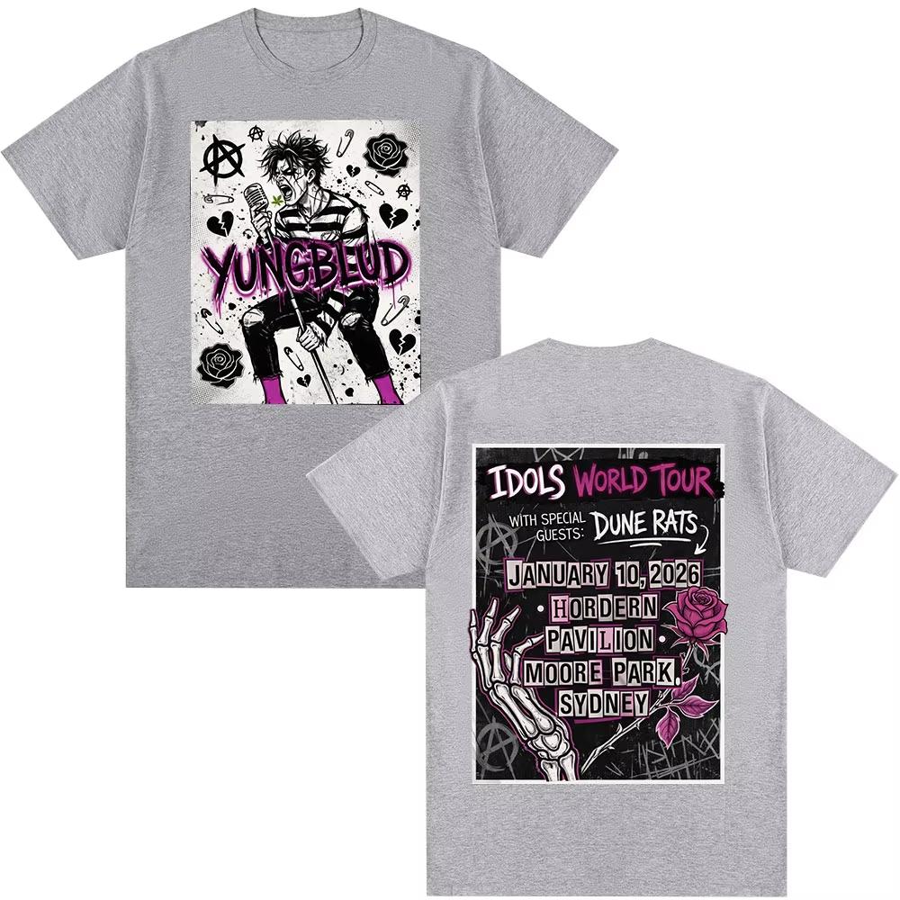 Yambulude Printed TShirt Iconic World Tour Concert Edition TShirt for Unisex Fashion HipHop ShortSleeved TShirt