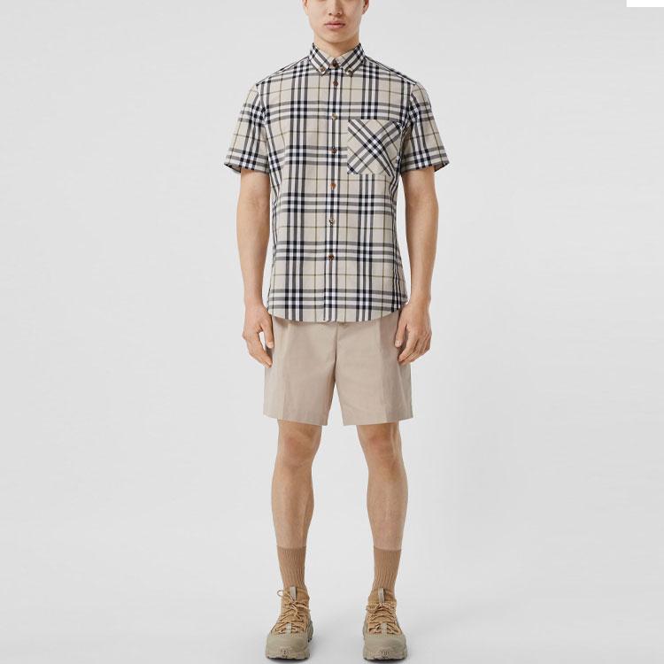 Burberry SS21 Shirt Men's Soft Tawny 80433351
