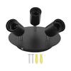 Ceiling Spotlight Holder 3 Head Rotating Lamp Base Ceiling Lamp Holder E27 Track Light Holder for