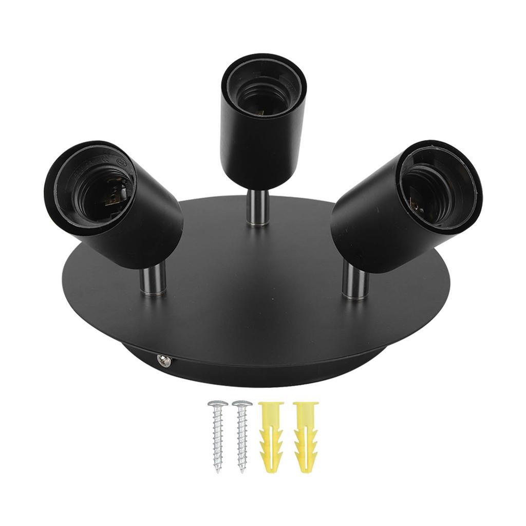 Потолочный держатель для точечного светильника 3 головки вращающееся основание лампы потолочный патрон E27 держатель для трекового светильника для кухни спальни