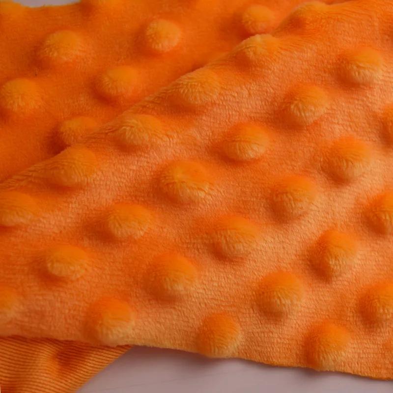1 Yard Super Soft Minky Dot Fabric Sewing Baby Blanket Toys Material Antipilling Eco-Friendly Polyester Handwork Plush Fabric