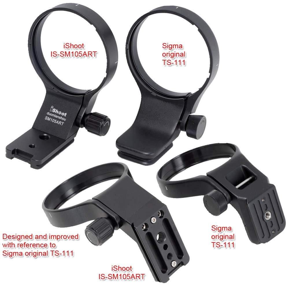 iShoot Металлическое кольцо для камеры, крепление для штатива, кольцо для крепления штатива, опорное кольцо для объектива, хомут для кронштейна объектива, гнездо для штатива, для Sigma 105mm F1.4 DG HSM Art & 1