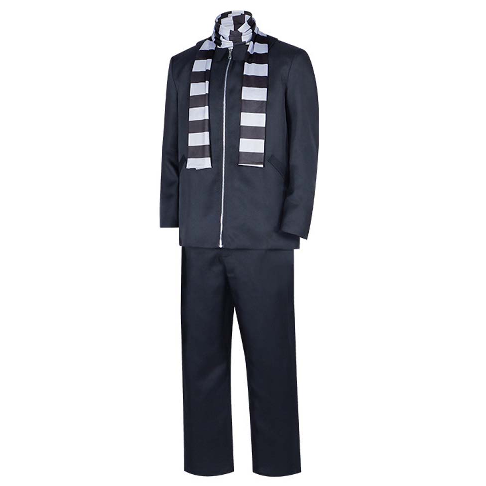 Halloween Adult Cosplay Full Suit Scarf Coat Pants Norse Thief Dad Men Gru Costume DONG-012