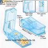 7-Day Round Petal Pill Box: Compact 7-Grid Medicine Organizer for Travel