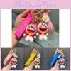 Adorable Cartoon Doraemon Keychain Cute Silicone Dangling Key Ring Accessories