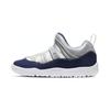 Jordan Air Jordan 11 Retro Little Fle Low top Children's Basketball Shoes Blue Silver Children Aged 3 7 Years Old BQ7101-007