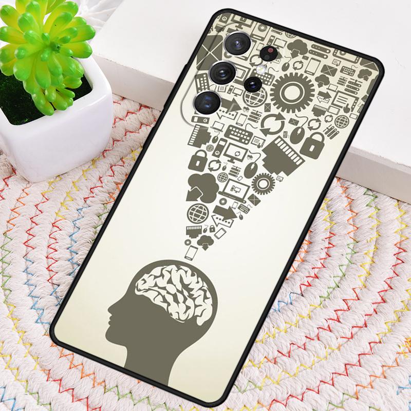 Чехол для телефона Brain Art для Samsung Galaxy note 10 pro S26 Ultra S23 S24 FE S25 S21 S22 PLUS ударопрочный