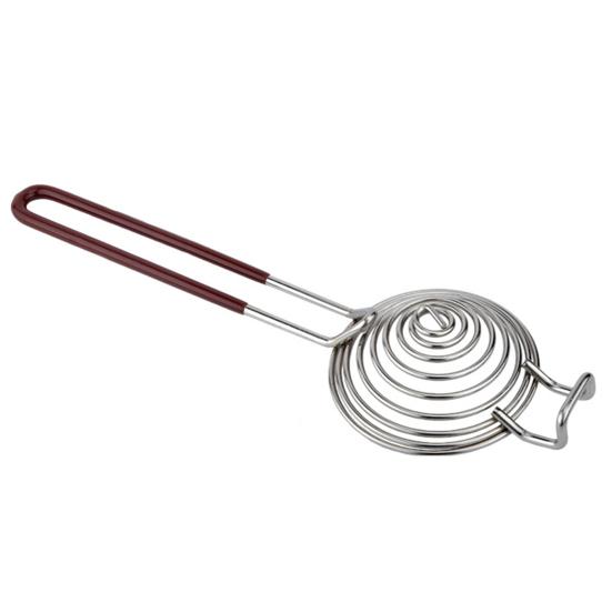 Сепаратор для яиц с длинной ручкой из нержавеющей стали для выпечки, фильтр для просеивания яичного белка и желтка, кухонный инструмент для разделения яиц