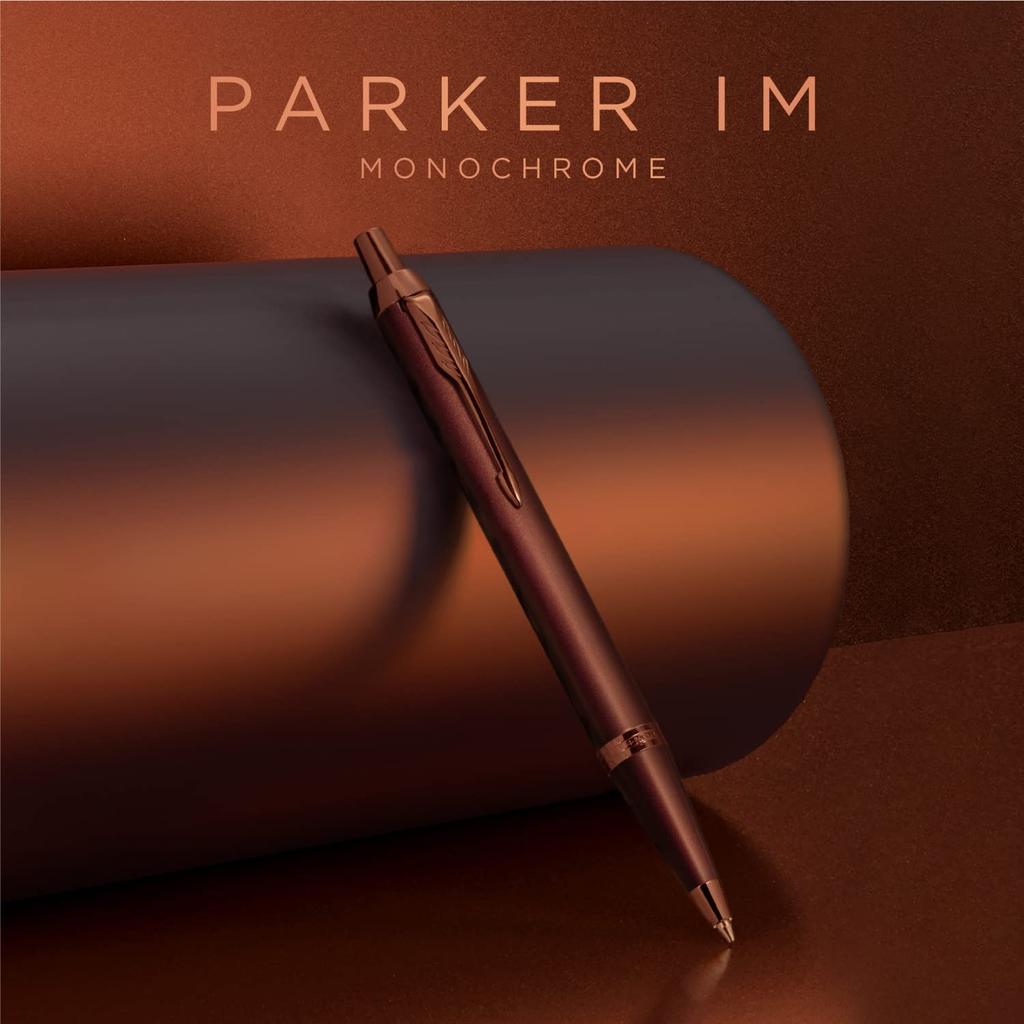 Шариковая ручка PARKER IM Monochrome Borgundy BGT Medium Point Gift Box Original Imported Product 2190489 На масляной основе