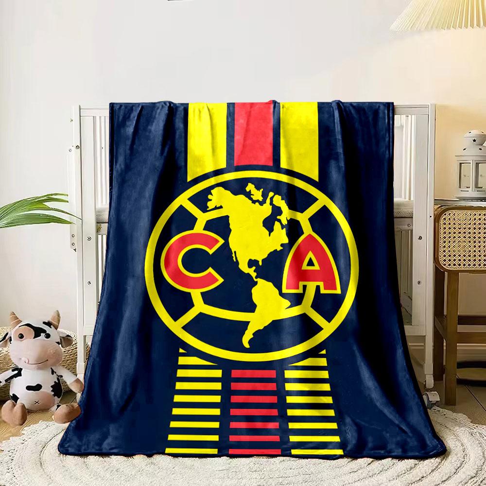 Yellow map in a circular grid with "C" and "A" letters, striped background. for all seasons blanket lunch break throw gift