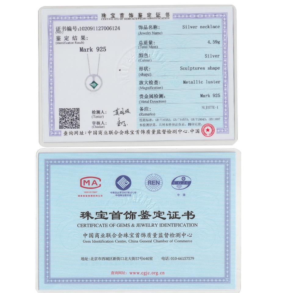 Umcho Круглый зеленый драгоценный камень кулон ожерелье романтические подарки на день рождения для девочек для женщин ювелирные изделия