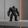 3D-печатная статуя гориллы из камня, Мускулистая фигурка из камня с тяжелым основанием, Креативный декор для стола, Украшение для домашнего офиса, Уникальный подарок для мужчин и мальчиков