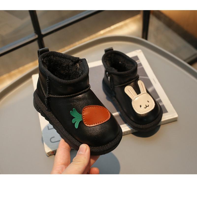 Корейская версия милые детские зимние ботинки зимние новые теплые детские ботинки короткие ботинки