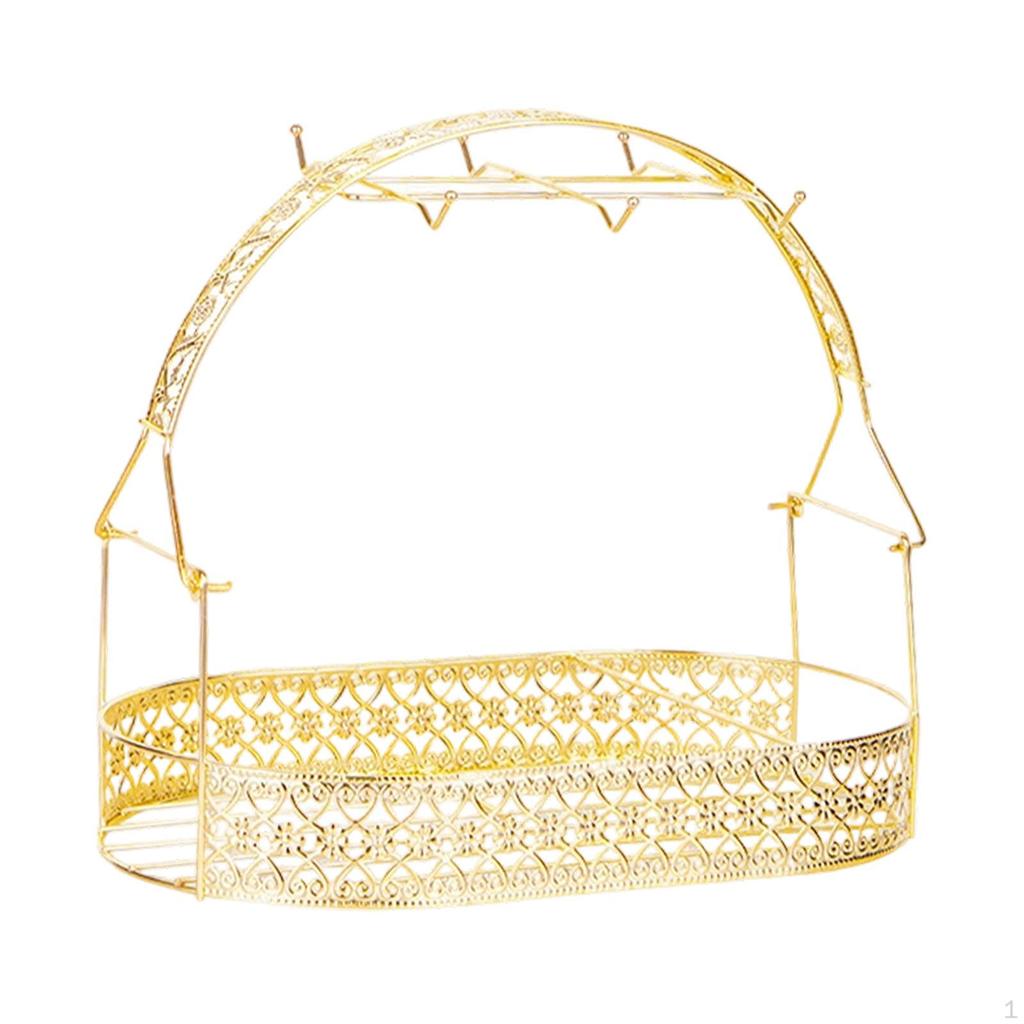 Аксессуары для подставки для бутылок Роскошный дом на 6 чашек Подарок Экономия места Кухонная столешница Железо Офис