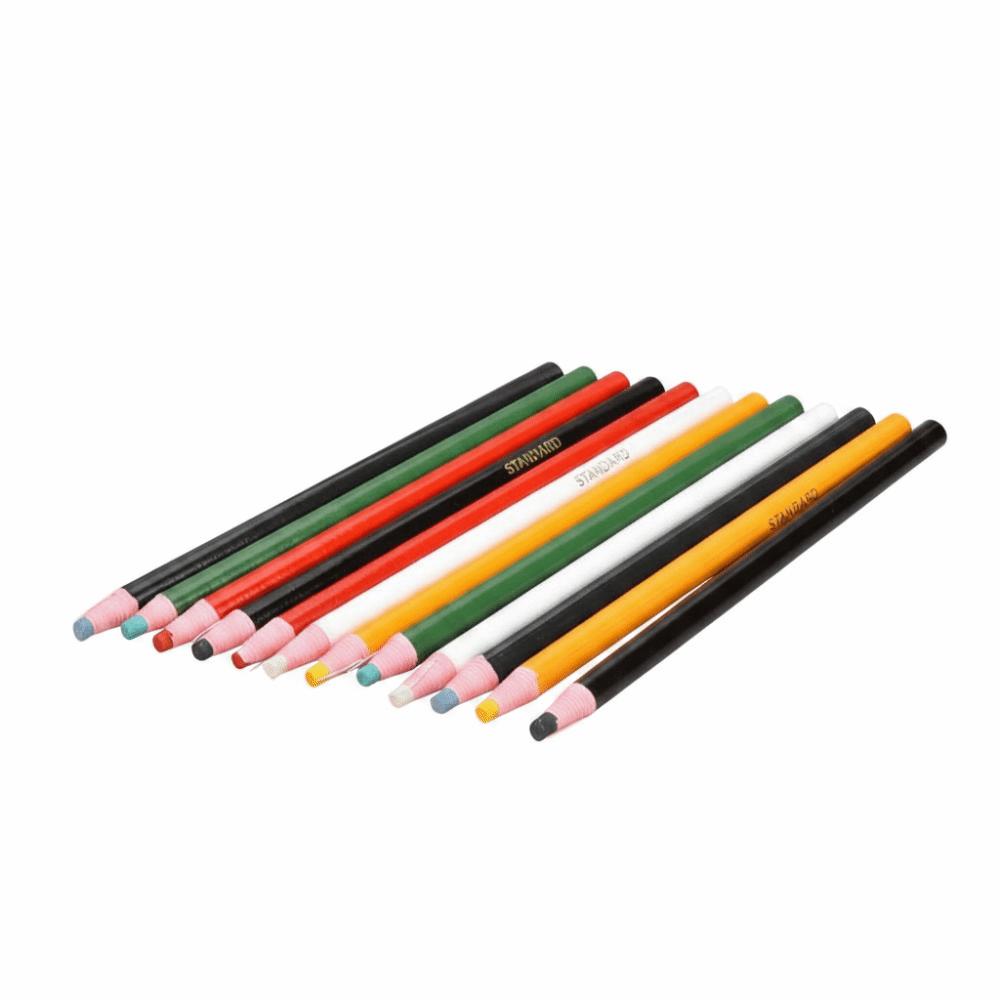 12pcs Peel-Off Sewing Crayons Non-Sharpening Erasable Pen Durable Fabric Marking Pencil For Sewing