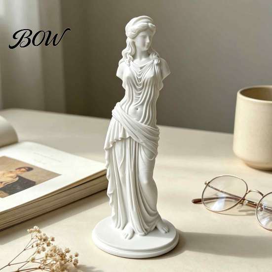Resin Statue for Home Decor 3D Printed Minimalist Goddess Sculpture, Retro European Armless Statue, Classical Unique Creative Art Pieces Figurine