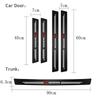 FPY1  5Pcs Carbon Fiber Car Threshold Scratch Protection Sticker For Honda Civic FIT CRV Accord CRZ CRX Jazz HRV Stepwgn Insight Pilot