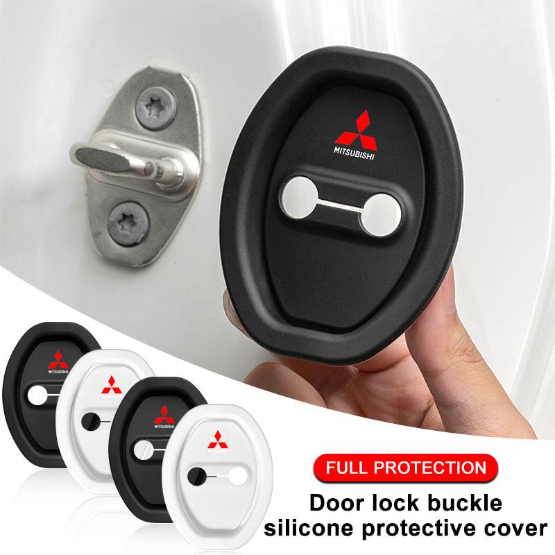 sdbf9 For Mitsubishi Outlander Lancer 10 9 ASX RALLIART Eclipse L200 Pajero Auto Door Lock Protective Covers Car Door Stopper Cover