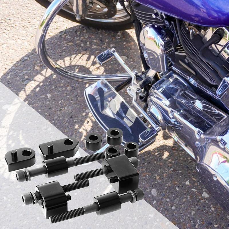 Driver Floorboard Extension Kit Floorboard Motorcycle Driver Extension Kit Footrest Spacer Extender Rustproof Pedal Extension