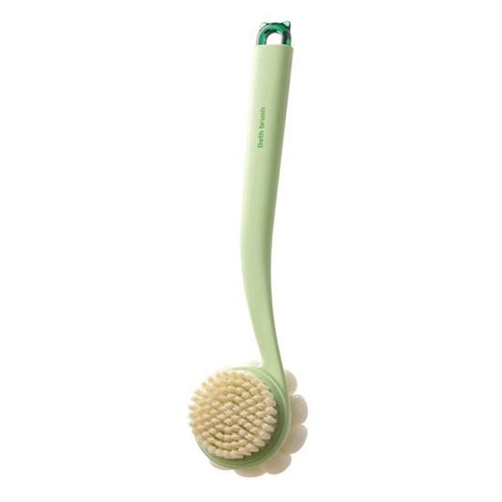 Bath Scrub Brush with Extended Anti-Slip Handle Double-Sided Back Rub Exfoliation Back Scrubber Three-dimensional Massage Brush