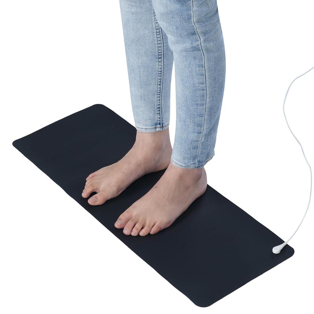 Grounding Mat with 15ft Cord, 10"x26.7" - Earth Therapy Pad for Sleep, Pain & Energy
