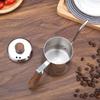 Кофейник FUN COFFEE с узким горлышком, открытый огонь, 600 мл, популярный кофейник с деревянной ручкой и узким горлышком, нержавеющая сталь, деревянная ручка с крышкой
