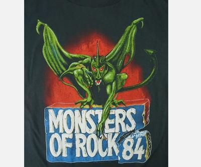 1984 Monsters of Rock Коллекция групп Базовый подарок для фаната от S до 4XL футболка