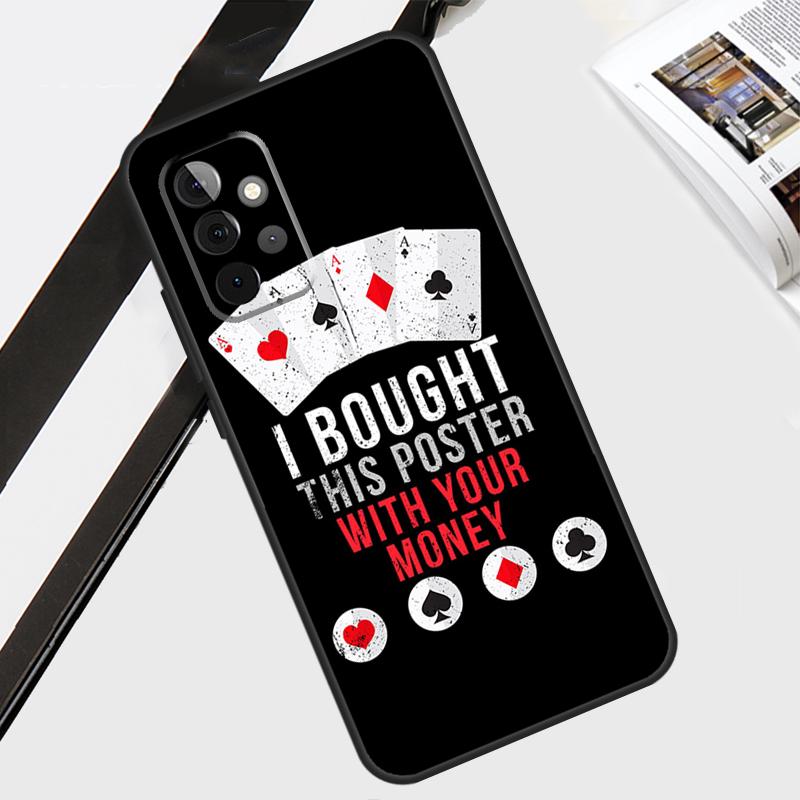 Poker Cards Case For Samsung Galaxy A56 A36 A26 A16 A06 A54 A34 A14 A12 A22 A32 A52 A13 A53 A15 A35 A55