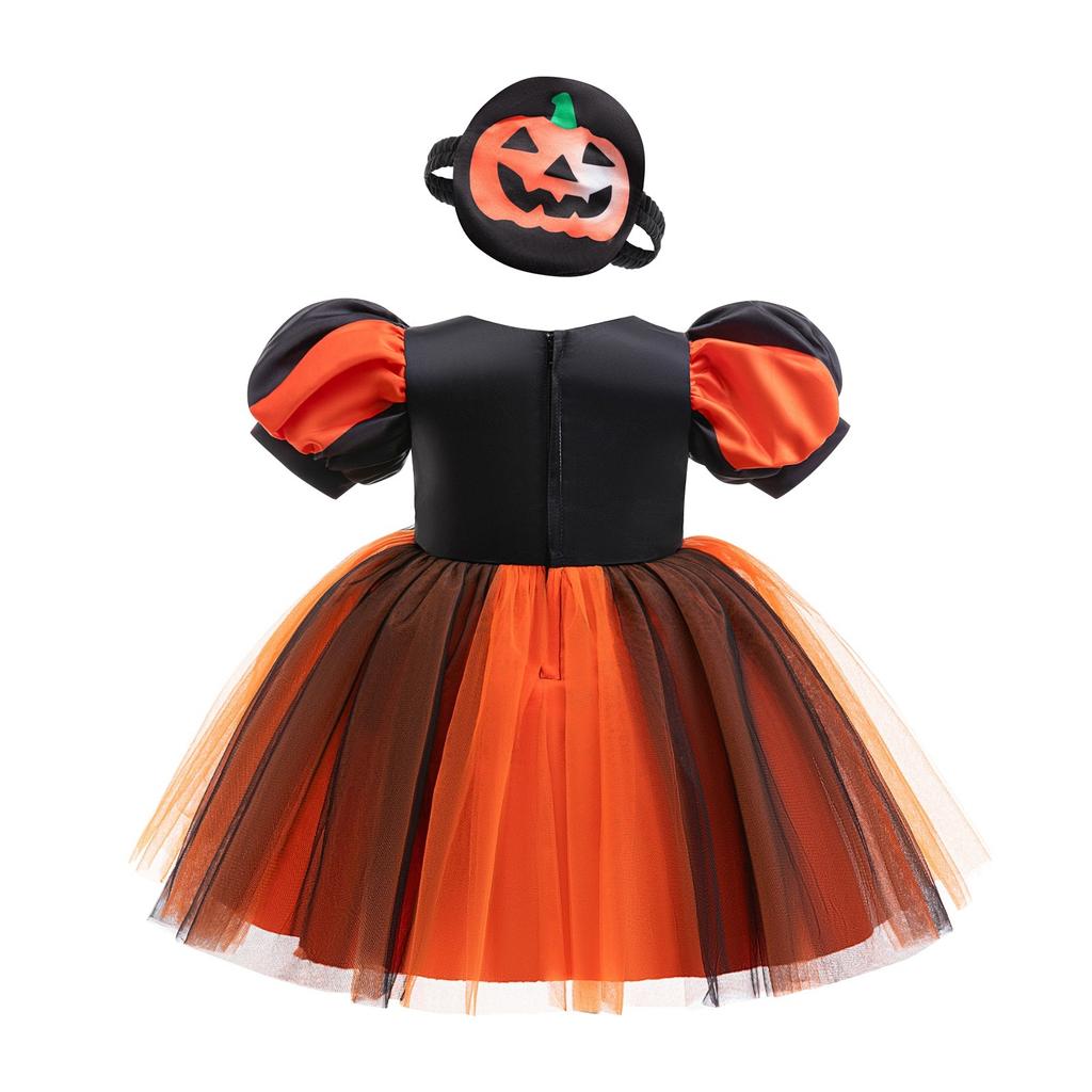 Хэллоуин Платье для девочек с принтом Платье для ролевой игры Ведьмы Косплей Костюм Маскарадный костюм