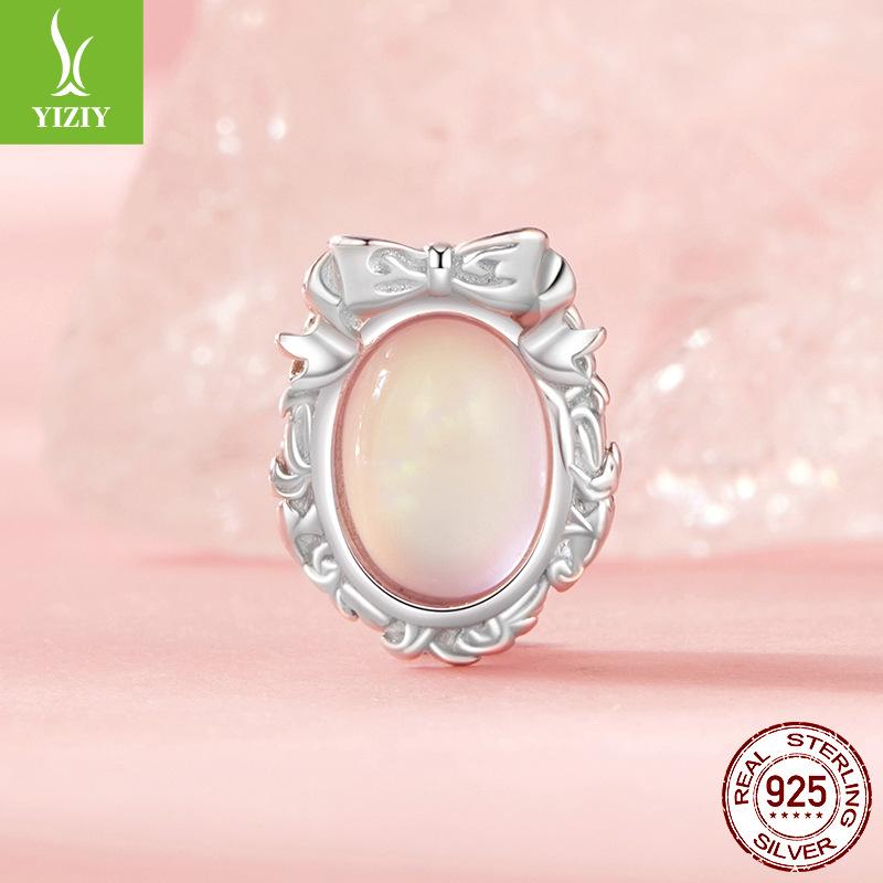 Медведь Хвост Рыбы Цветной Большой Основной Камень DIY Браслет Бусины 925 Серебряные Бусины Ювелирные Аксессуары Легкая Роскошь