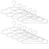Shinko Hanger (Shinkohanger) Antibacterial Hanger Set, Slim, 10-Piece Set, White, Made In Japan, with Bactekiller Antibacterial Agent, for Public Use,