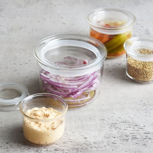 KINTO CAST Canister, 60x50mm, Heat-Resistant Glass Storage Container, Microwave and Dishwasher Safe, 8480