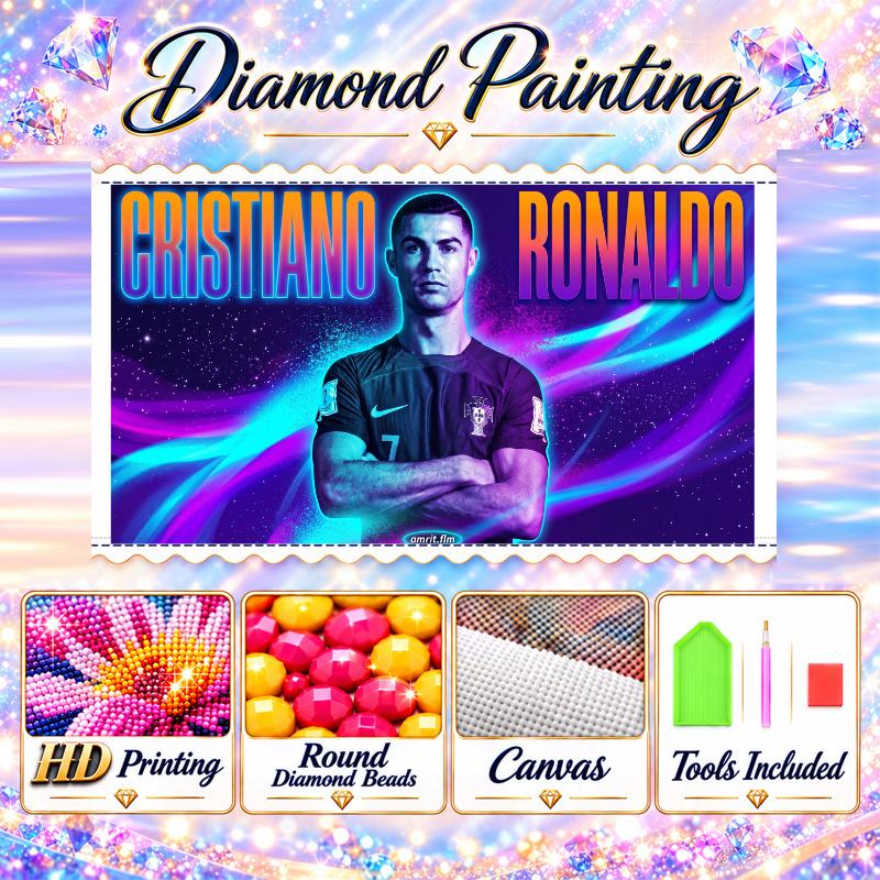Cristiano Ronaldo 5D Diamond Painting Kit DIY Full Drill Diamond Art Home Wall Decor