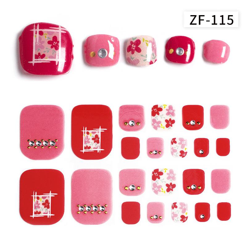 Наклейки на ногти с 3D-ромбовидным узором: Водостойкий, долговечный, отбеливающий для ног