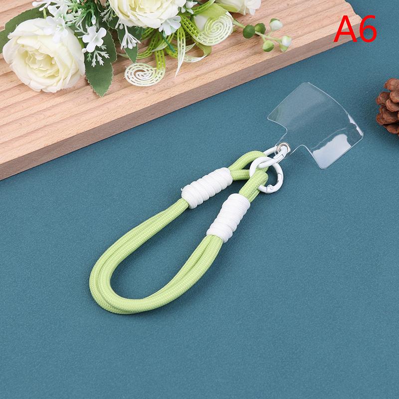 Телефонный шнурок Универсальный персонализированный ремешок на запястье Короткий ремешок для мобильного телефона Портативная сумка-брелок для ключей Цепочка для мобильного телефона с защитой от потери