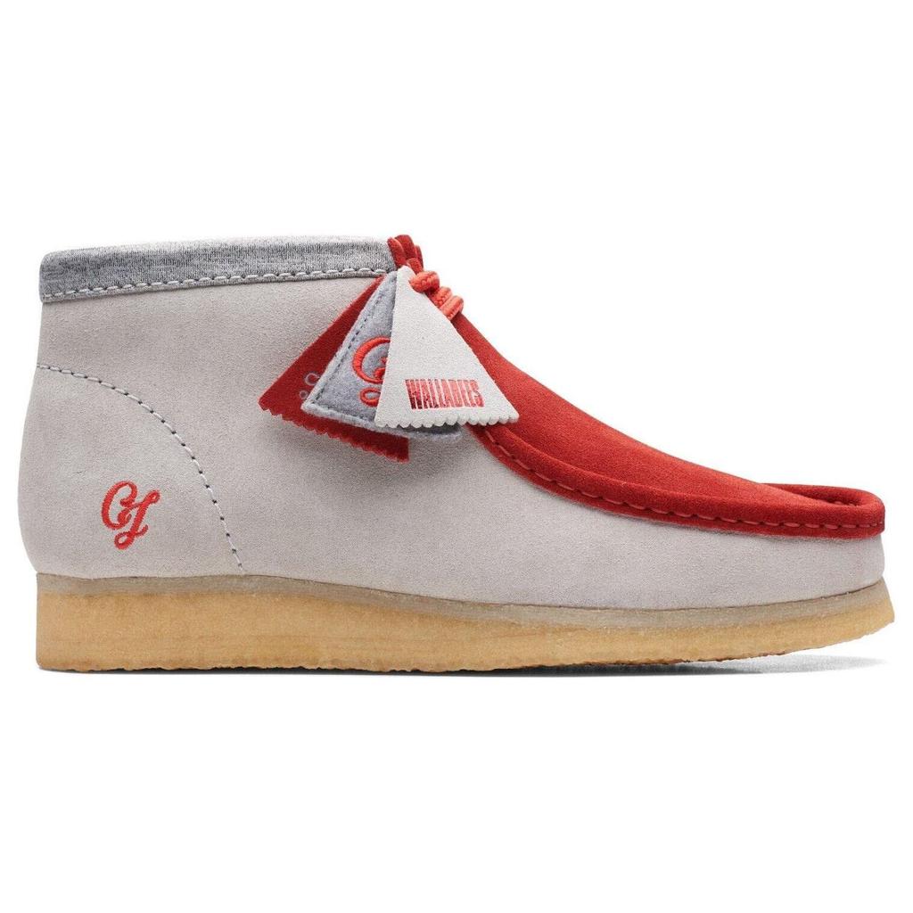 Clarks Originals Wallabee Boot VCY Red Grey Men Sneakers 26165076