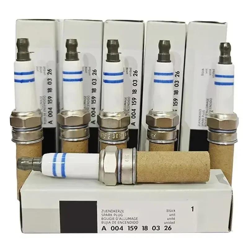 4/6pcs A004159180326 Y7MPP33 Iridium Spark Plug For MercedesBenz C250 C300 C350 GL550 R350 SLK250 CLS550 S400 ML350 E350