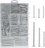 367 Pieces of Stainless Steel Hardware Nail Combination Kit, 6 Sizes of Hanging Photos.