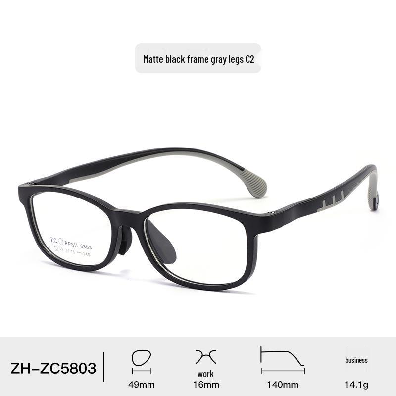 Comfortable Soft Silicone Nose Pads PPSU Eyeglass Frames for Kids, Men, Women – Myopia-Compatible