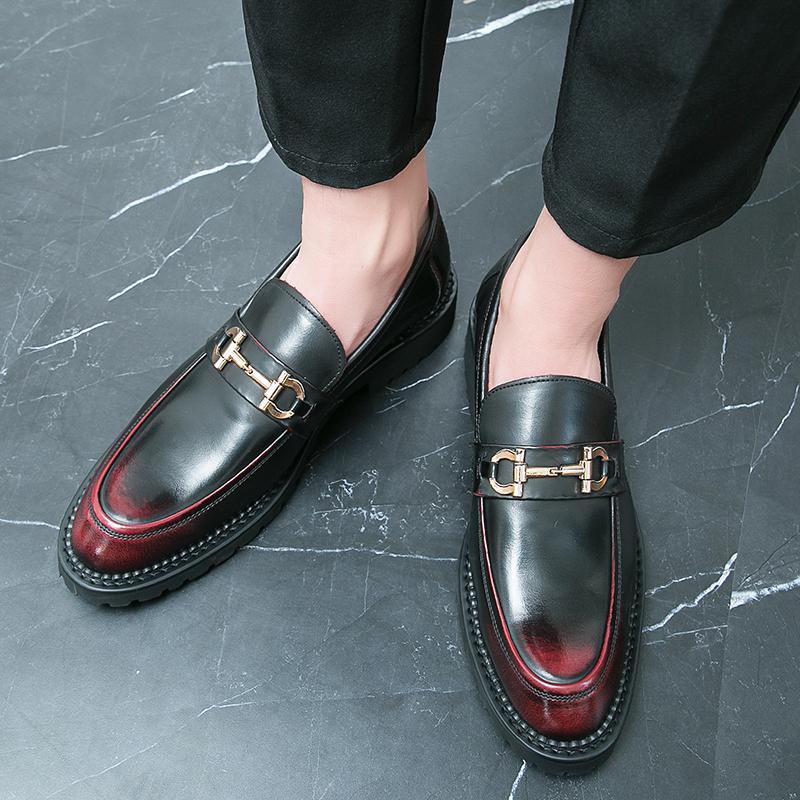 Кожаные мужские туфли слипоны модные лоферы классические итальянские повседневные туфли мужские туфли для вечеринок на открытом воздухе офисные свадебные туфли мужские