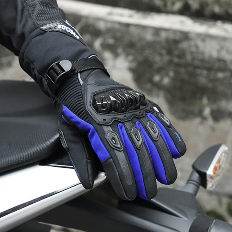 Unisex Motorcycle Gloves Full Finger Touchscreen Sports Gloves for BMX MTB Riding Cycling with Hard Knuckles Protection