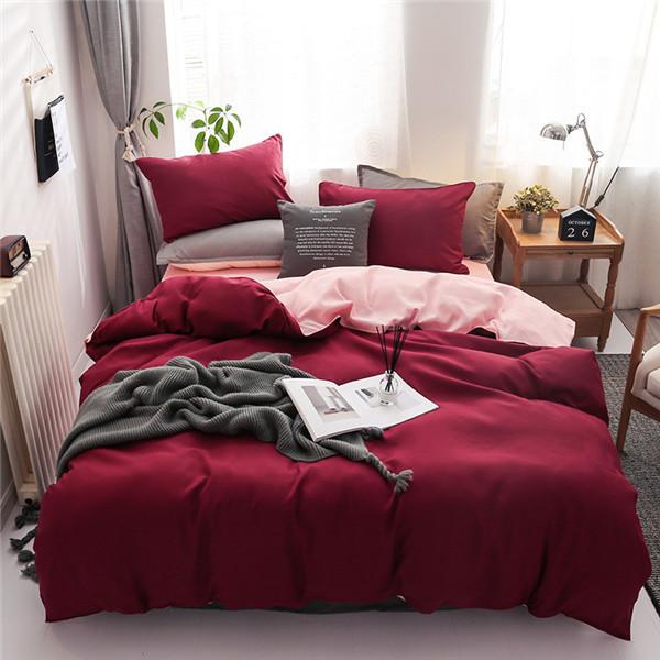 Bed Linens Bedding Sets Nordic Style Duvet Cover Set Quilt Cover and Pillowcase Double Sided Queen King Size