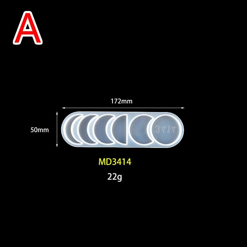 Формы из смолы «Фазы Луны» Формы из силикона «Полумесяц» Формы из эпоксидной смолы «Полная Луна» Формы из молодой Луны для поделок из смолы «Сделай сам» Украшения