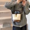 Bag Women 2025 New Retro Simple Fashion Niche Design Solid Color Versatile One Shoulder Crossbody Portable Bucket Bag